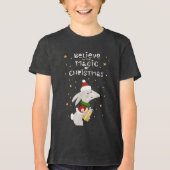 信じクリスマスの魔法で トライブレンドＴシャツ (正面)