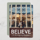 信じクリスマスの魔法で・ホリデーカード シーズンカード (正面/裏面)