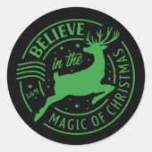 信じクリスマスの魔法で ラウンドシール (正面)