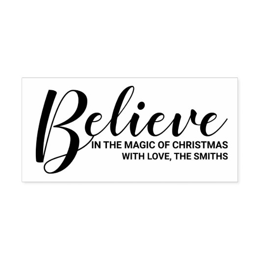 「信じクリスマスの魔法の中で」フェスティバル セルフインキングスタンプ (デザイン)