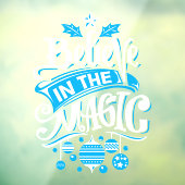 信じクリスマスブルーの魔法で ウィンドウサイン (シート3)