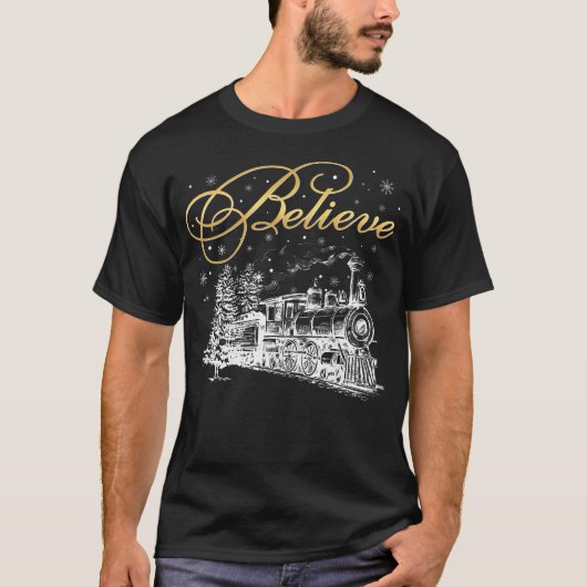 信じクリスマス北極表現極全Abr Tシャツ (正面)
