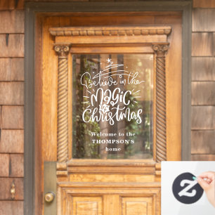 信じクリスマス歓迎魔法 ウィンドウサイン