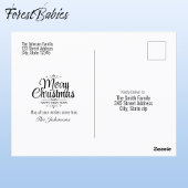 信じクリスマス雪の冬ワンダーランドシーン🦌🎄 ポストカード