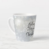 信じクリスマス魔法で カフェラテマグ (左アングル)
