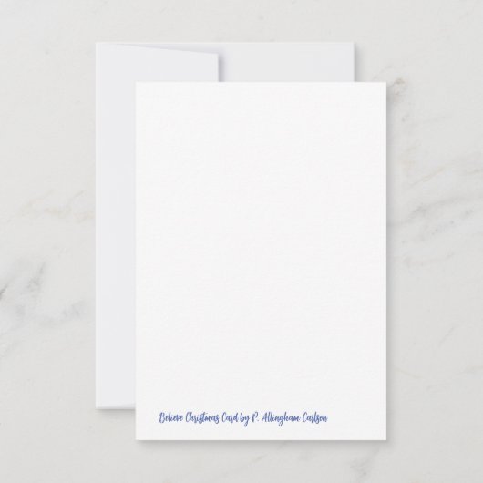 信じクリスマス カード (裏面)