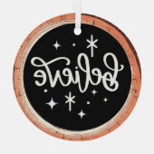 信じクリスマス ガラスオーナメント (裏面)