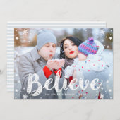 信じクリスマス·グリーティング·カード シーズンカード (正面/裏面)