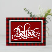 信じクリスマス 箔シーズンカード (立ち正面)