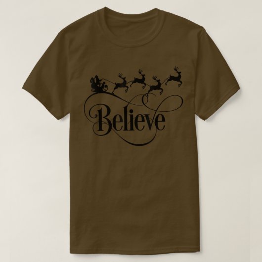 信じクリスマス Tシャツ (デザイン正面)