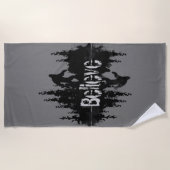 信じサスカッチビグフートレジェンドアート ビーチタオル (正面)