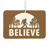 信じサスカッチ カーエアーフレッシュナー (裏面)