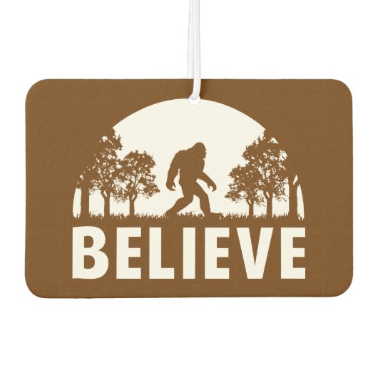 信じサスカッチ カーエアーフレッシュナー (正面)