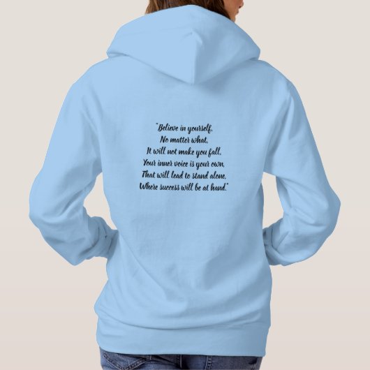 信じシャツ パーカ (裏面)