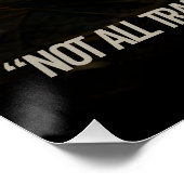 信じシンボルや象徴:ビッグフットの足跡の森のポスター ポスター (コーナー)