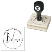 信じスクリプト戻り名住所ラバースタンプ ラバースタンプ (押印)