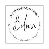 信じスクリプト戻り名住所ラバースタンプ ラバースタンプ (インプリント)