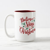 信じタイポグラフィの魔法で ツートーンマグカップ (左)