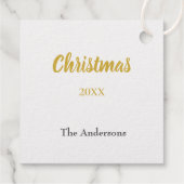 信じタイポグラフィミニマル箔メッセージカード フェイバータグ (裏面)