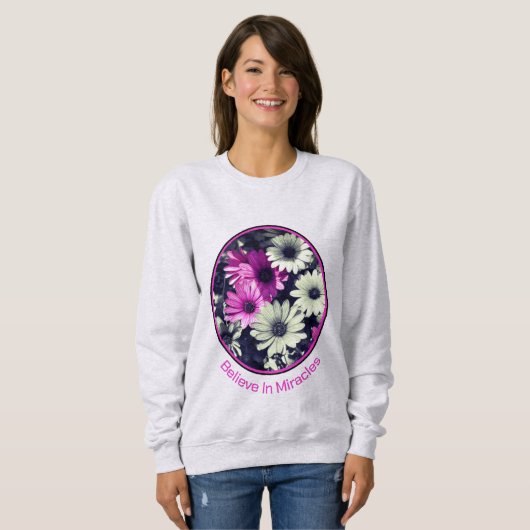 信じデイジー感動的 スウェットシャツ (正面フル)