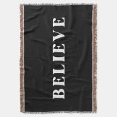 信じデザイン スローブランケット (正面縦)
