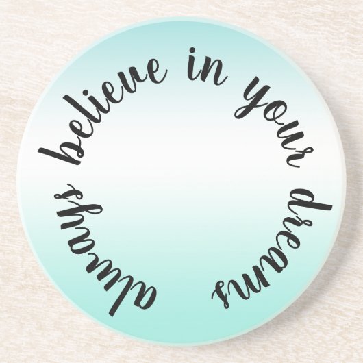 信じドリームアクア感動的絞り染め コースター (正面)