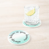 信じドリームアクア感動的絞り染め コースター (側面)