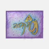 信じハートワードアートソフトフリースケモブランケット フリースブランケット (正面(横))