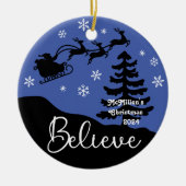 信じパーソナライズされた セラミックオーナメント (正面)