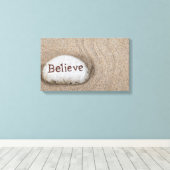 信じビーチ キャンバスプリント (インサイチュ (ウッドフロア))