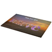 信じファンタジー空感動的 カッティングボード (角)