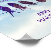 信じフィットネスの成功のための引用文:鳥と空 ポスター (角)