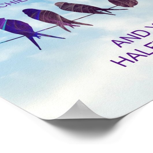 信じフィットネスの成功のための引用文:鳥と空 ポスター (角)