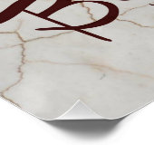 信じフィットネス用： Marble Tulip Poster ポスター (コーナー)