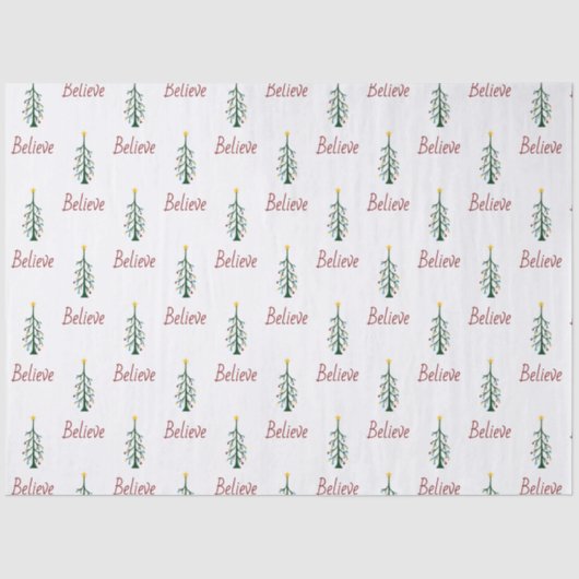 信じフェスティバル常緑樹クリスマスプレゼント 薄葉紙 (正面)