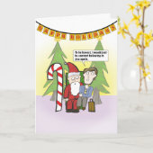 信じホリデーおもしろいカード カード (黄色い花)