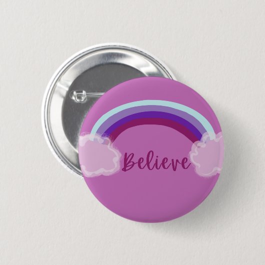 信じボタン 缶バッジ (正面&裏面)