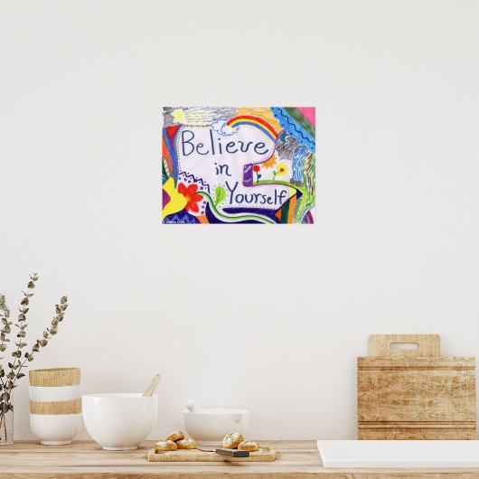 信じポスターやる気を起こさせる ポスター (キッチン)