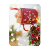 信じマシュマロ、クリスマス装飾 マグネット (縦)