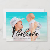 信じモダンタイポグラフィ シーズンカード (正面)