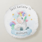 信じユニコーン ラウンドクッション (裏面)
