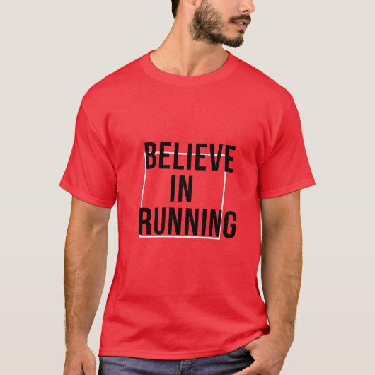信じランニングで Tシャツ (正面)
