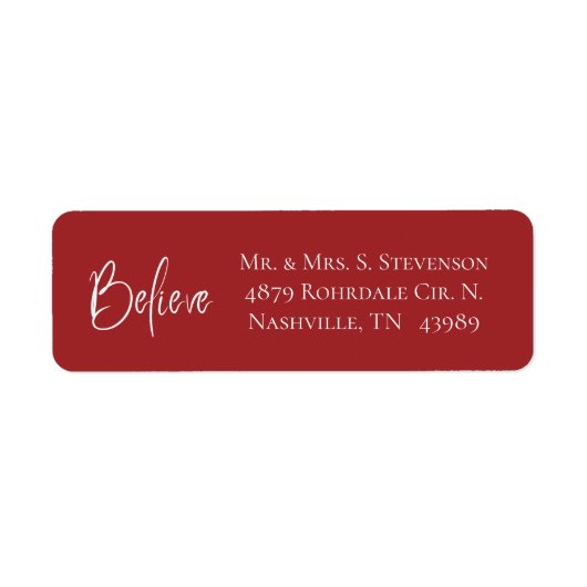 信じリモダンー ラベル (正面)