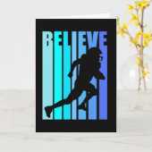 信じレトロ誕生日メンズアメリカンフットボール カード (黄色い花)