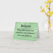 信じ何でもできる カード (黄色い花)