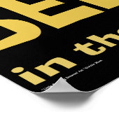 信じ信じ難い ポスター (角)