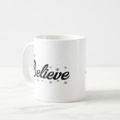 信じ信じ – 私はサンタクロースのクリスマスに コーヒーマグカップ (正面左)