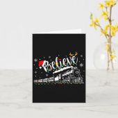 信じ列車Christmas北極表現F カード (黄色い花)