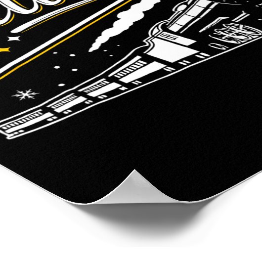 信じ列車Christmas北極表現F ポスター (角)