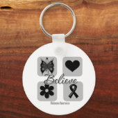 信じ刺激黒色腫 キーホルダー (正面)